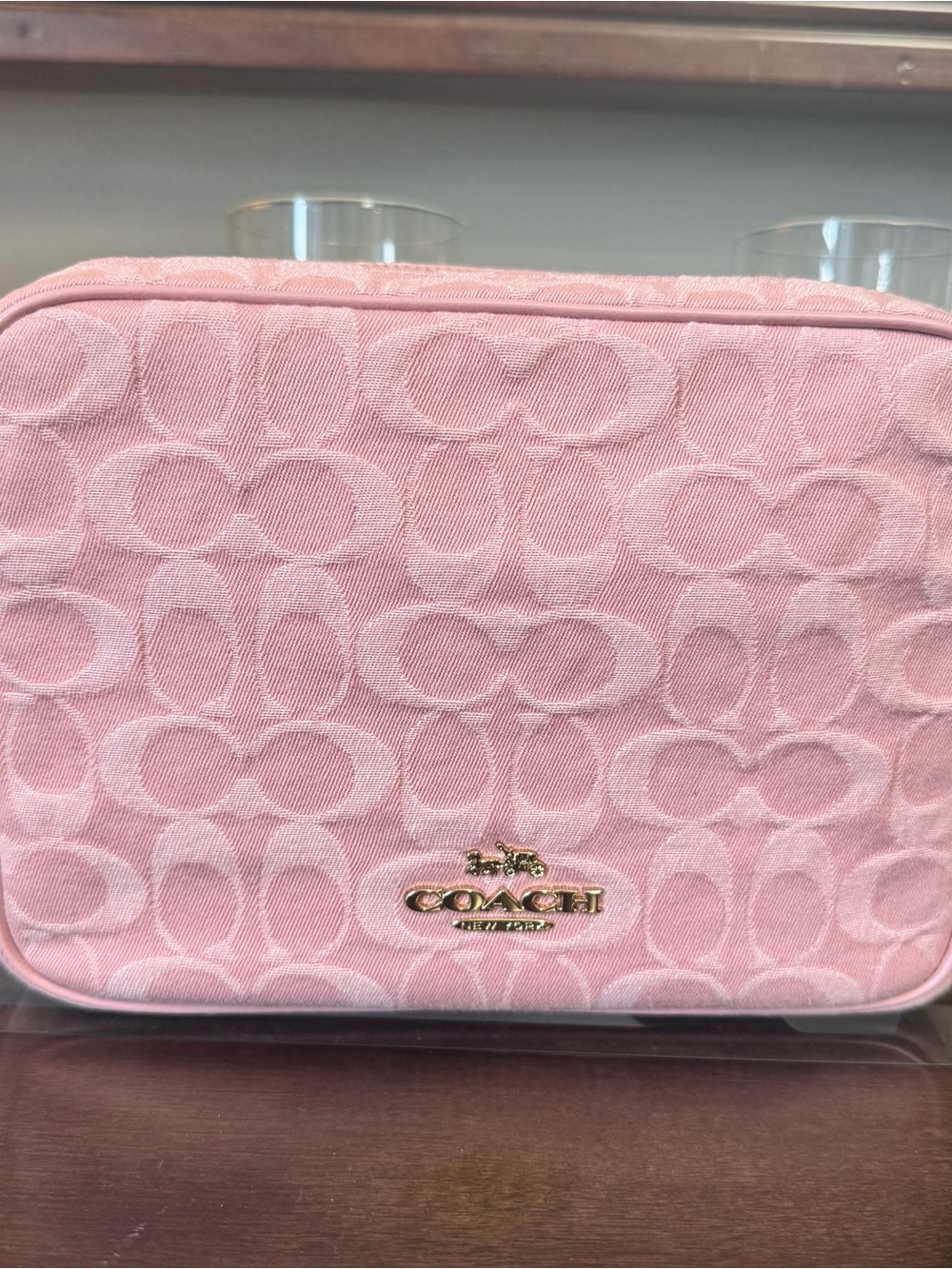 🌸COACH Carey Crossbody Bag in Signature Pink Denim Gold Hardware styleCER69 NWT - Picture 3 of 12